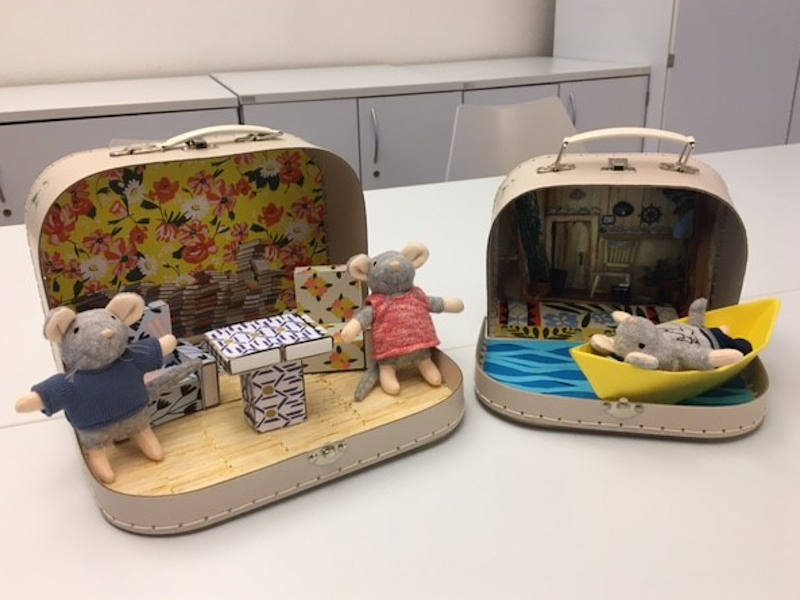 Sam & Julia Mäusehaus Bastelset - Stanzbögen Für Puppenhaus 1:12